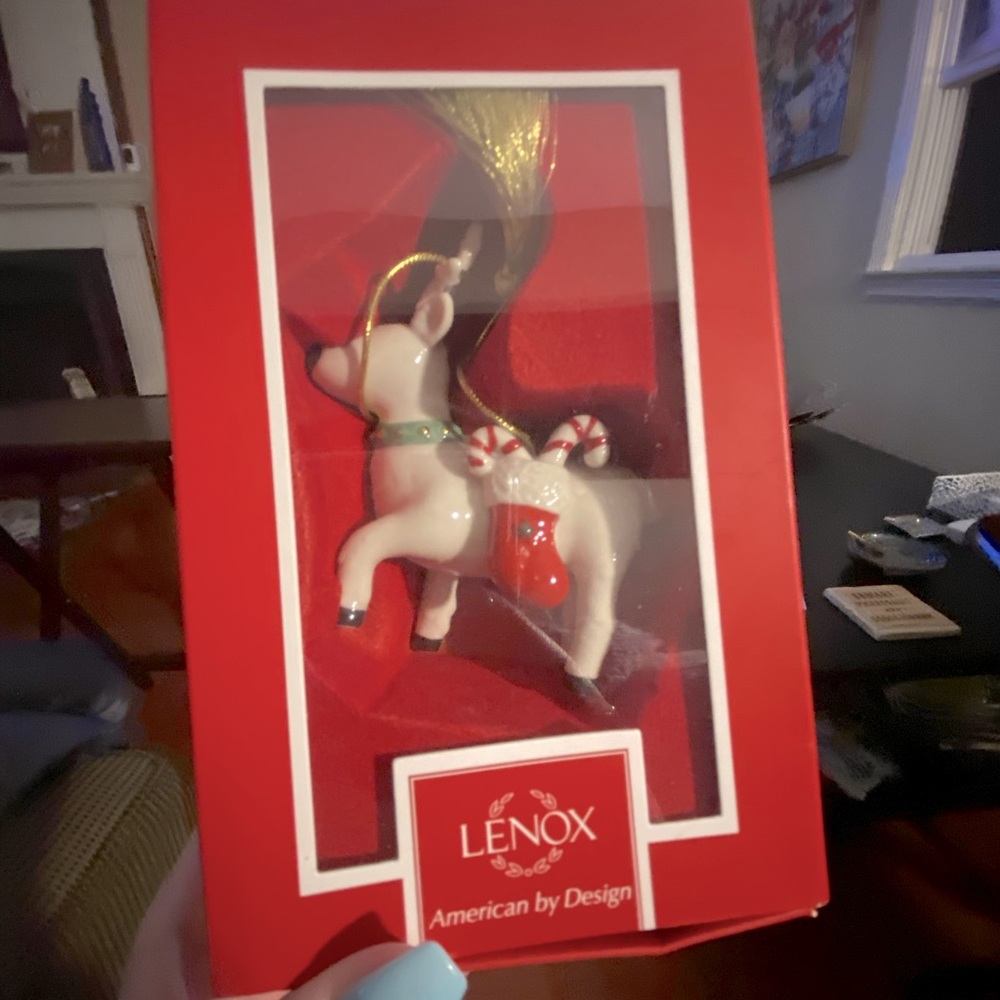 *NWT* Lenox Xmas ornament - Reindeer Festive Friend